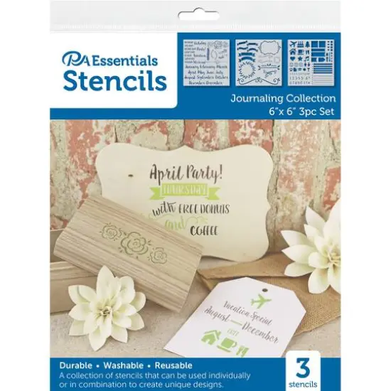 PA Essentials Journaling Collection Stencil Set {1}