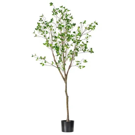 6ft. Potted Artificial Milan Leaf Tree {1}