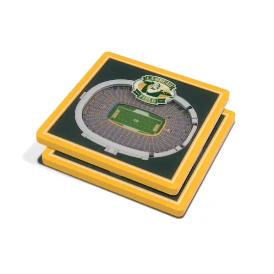 3D StadiumView Coasters Green Bay Packers {1}