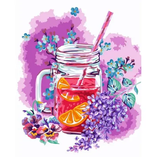 Crafting Spark Mandarin Tea Painting by Numbers Kit {1}