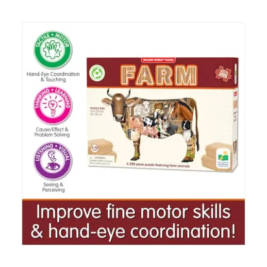Wildlife World Puzzle - Farm: 200 Pcs {8}