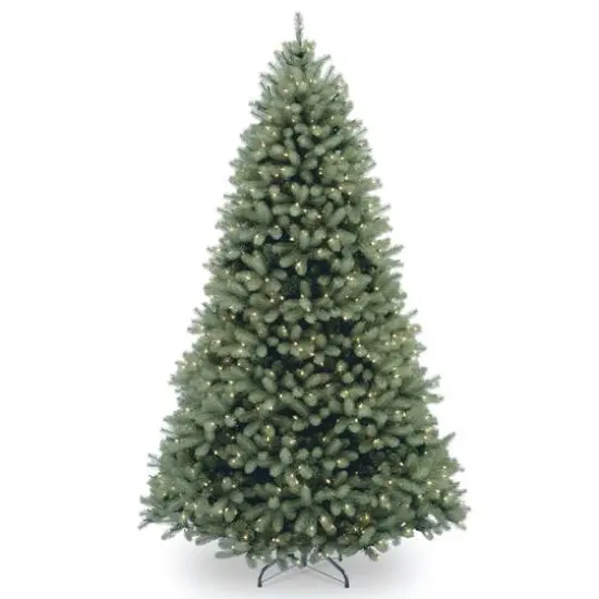6ft. Pre-Lit Downswept Douglas® Blue Fir Artificial Christmas Tree, Clear Lights {1}