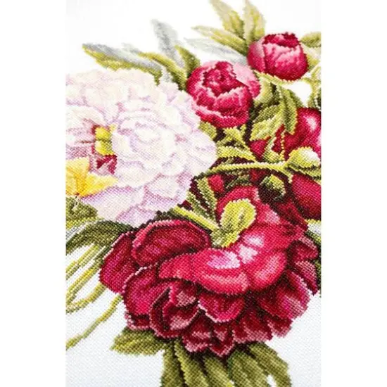 Luca-S Bouquet with Peonies Counted Cross Stitch Kit {7}