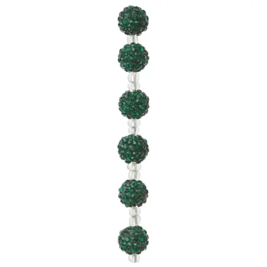 Dark Green Pav&eacute; Clay Round Beads, 10mm by Bead Landing&trade; {4}