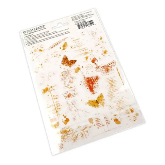 49 And Market Essential Textblends Rub-On Transfers Citrus {4}
