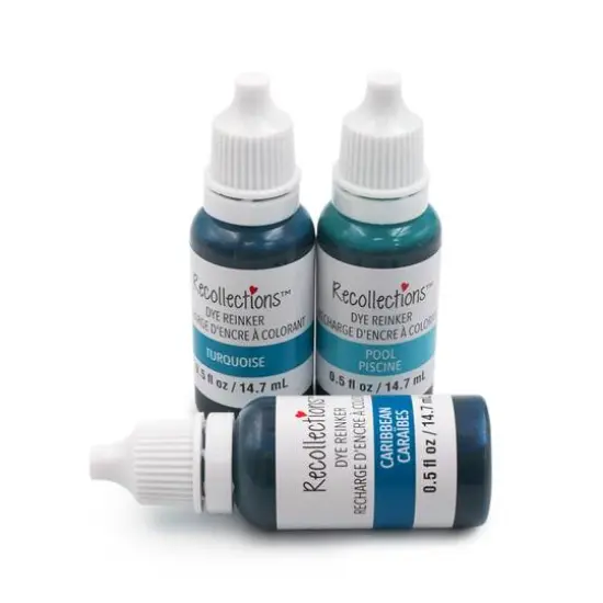 Dye Reinker Set by Recollections&trade; Turquoises {4}