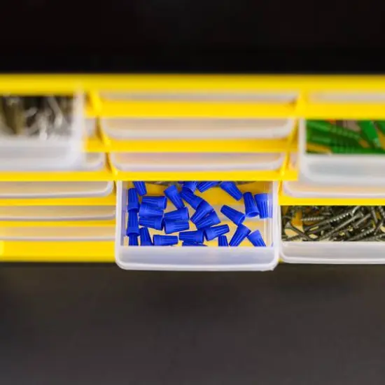 IRIS&reg; Yellow & Black 24-Drawer Parts Cabinet {4}