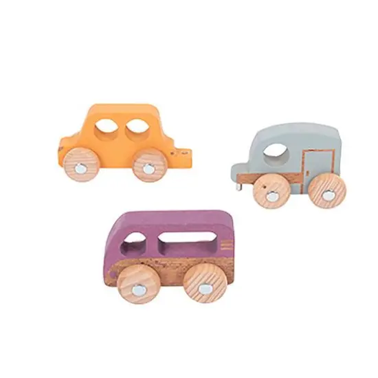 TickiT&reg; Rainbow Wooden Adventure Vehicles Play Set {1}