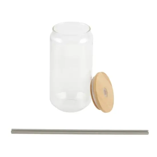 18oz. Clear Glass Sublimation Tumbler by Make Market&reg; {3}