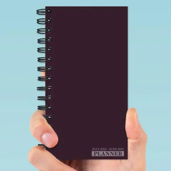 TF Publishing 2024-2025 Small Dark As Night Spiral Weekly Monthly Planner {7}