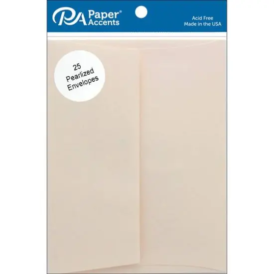 PA Paper&trade; Accents 4.38" x 5.75" Pearlized Envelope, 25ct. Cornsilk {1}