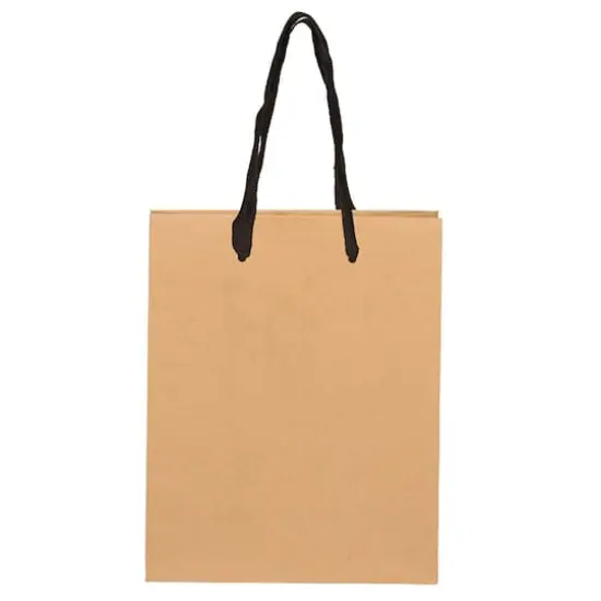 JAM Paper Medium Kraft Matte Heavy Duty Gift Bags, 3ct. {3}