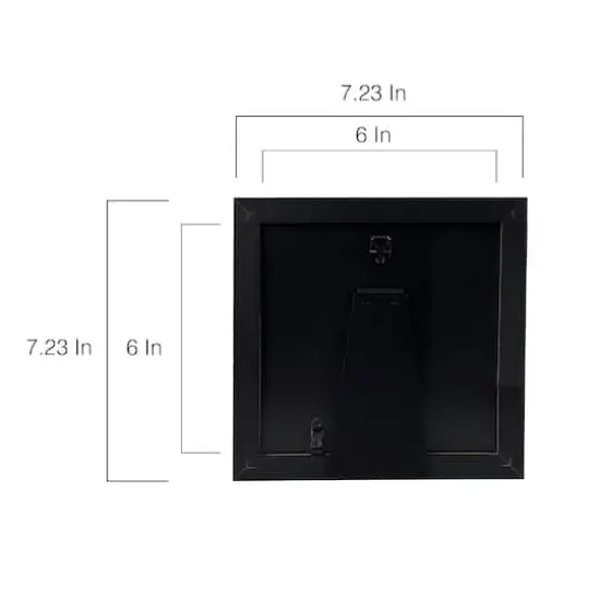 Basics&trade; 6" x 6" Black Flat Frame by Studio D&eacute;cor&reg; {5}