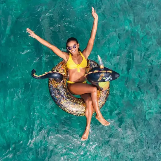 PoolCandy 40" Glitter Sea Dragon Pool Tube {4}