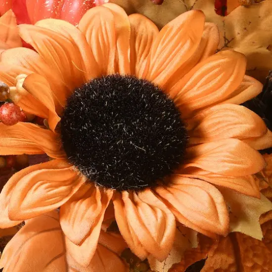 18" Harvest Hanging Basket with Ivy {4}