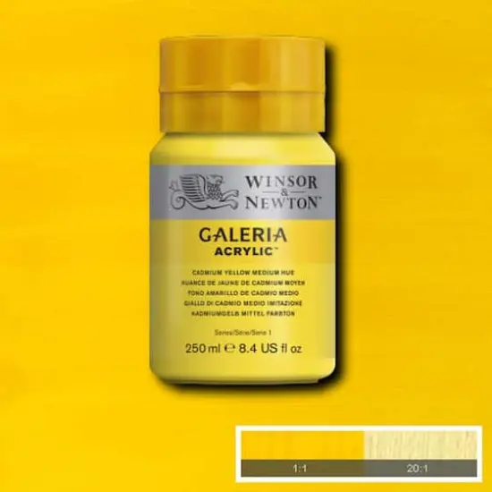 Winsor & Newton&reg; Galeria Acrylic&reg; Paint, 250mL Cadmium Yellow Medium Hue {3}