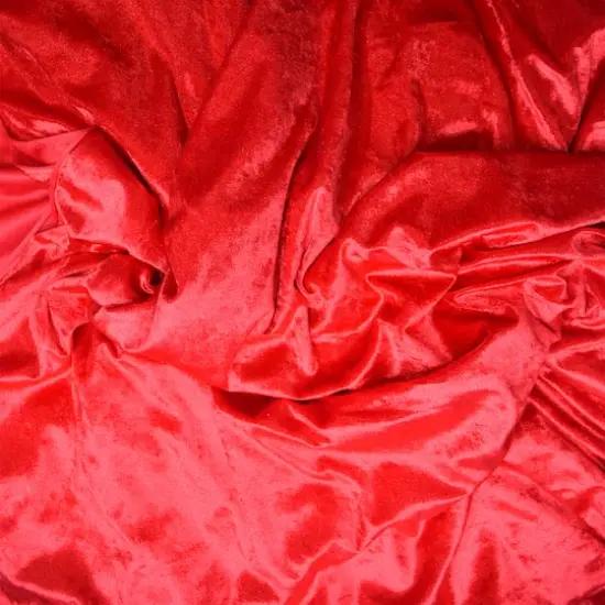 Feldman Craft Velvet Polyester Fabric Red {5}