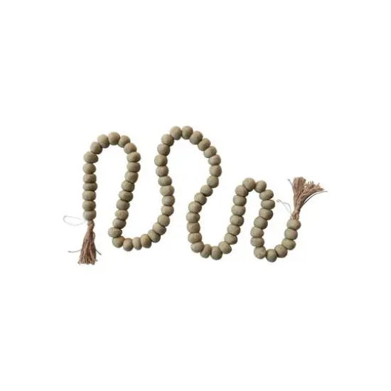 Hello Honey&reg; 6ft. Handmade Wool Felt Ball Garland with Jute Tassels Oatmeal {1}
