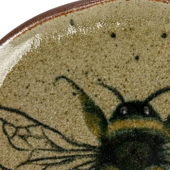 Hello Honey&reg; 6.5" Insect & Bird Design Stoneware Plate Set {4}
