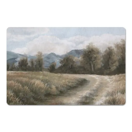 18" x 27" Treeline Mountains Country Road Floor Mat {1}