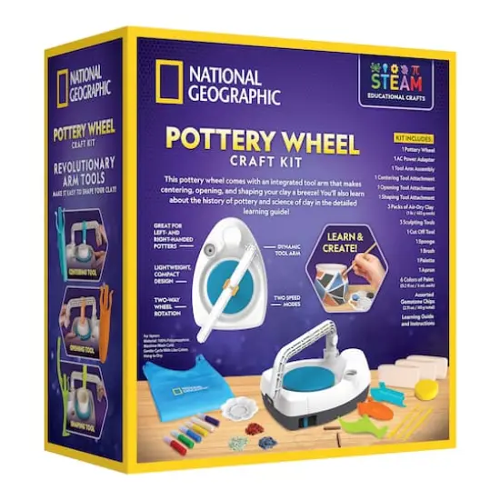 National Geographic&trade; Pottery Wheel Craft Kit {6}