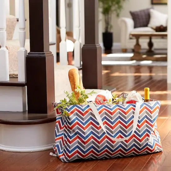 Household Essentials Krush&reg; Chevron Canvas Utility Tote {3}