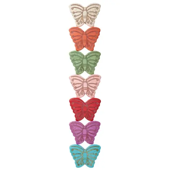 Multicolor Howlite Butterfly Beads, 38mm by Bead Landing&trade; {4}