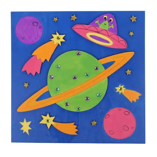 Space Wood Scene Craft Kit by Creatology&trade; {3}