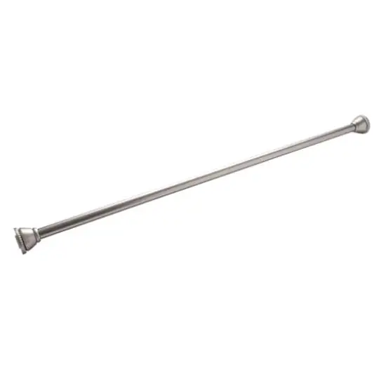 Bath Bliss Satin Nickel Tension Shower Rod {7}
