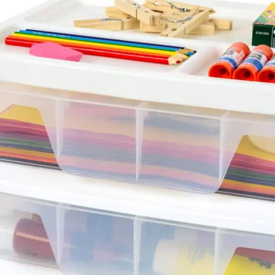 IRIS 13" Clear Tabletop Storage Drawers {10}