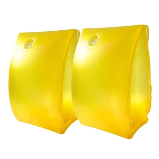 6" Inflatable Children's Arm Float Set Yellow {1}