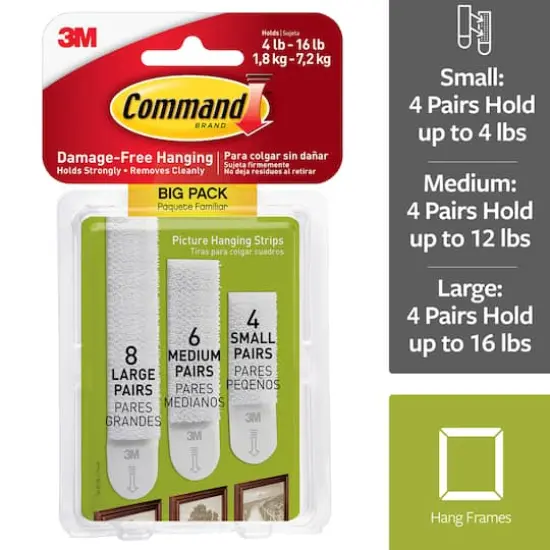 3M Command&trade; Picture Hanging Strips Value Pack {3}