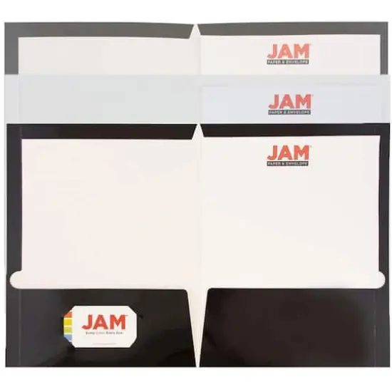 JAM Paper Business Glossy Laminated Two Pocket Folders, 6ct. {3}