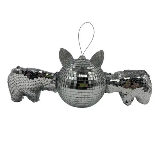 12" Hanging Disco Bat D&eacute;cor by Ashland&reg; Silver {3}