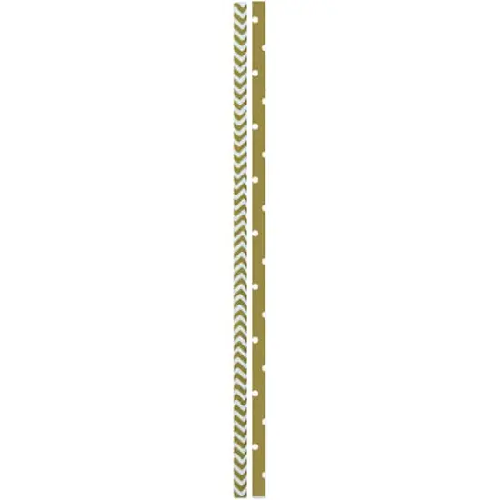 JAM Paper Gold Stripes & Dots Paper Straws, 24ct. {1}