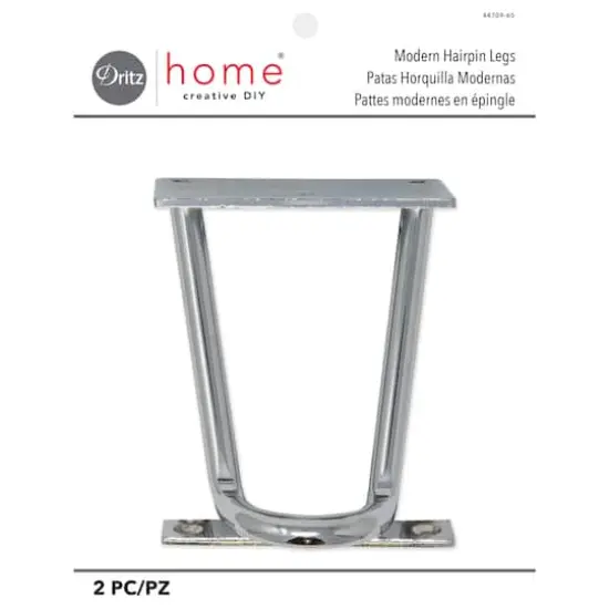 Dritz Home Nickel Modern Hairpin Legs {1}