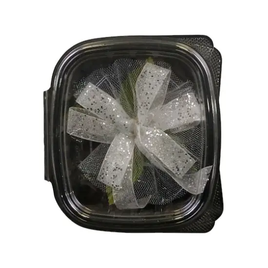 JAM Paper White/Silver Fair Lady Corsage Wristlet {1}