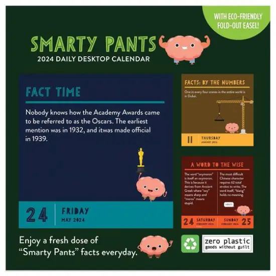 TF Publishing 2024 Smarty Pants Daily Desktop Calendar {6}
