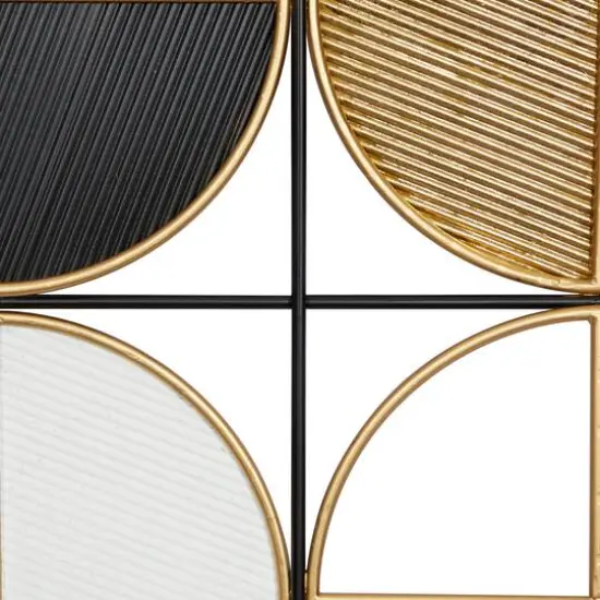 CosmoLiving by Cosmopolitan 40" Black, Silver & Gold Metal Contemporary Wall D&eacute;cor {5}