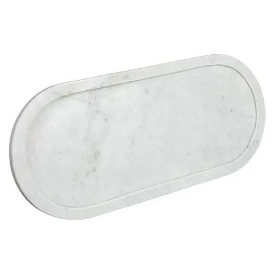 Hello Honey&reg; 18" Modern Oval Marble Serving Tray {1}