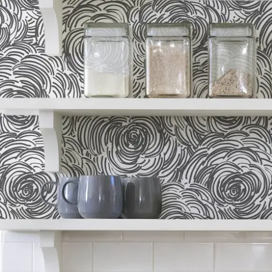 NuWallpaper Black Beauty Peel & Stick Wallpaper {8}