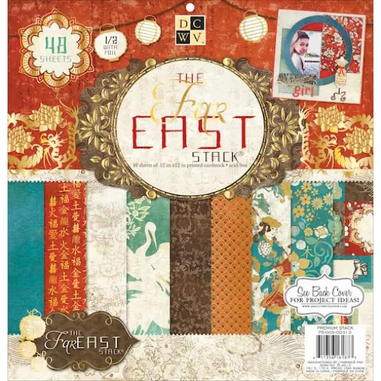 DCWV&reg; Far East 12" x 12" Single-Sided Cardstock Paper, 48 Sheets {1}