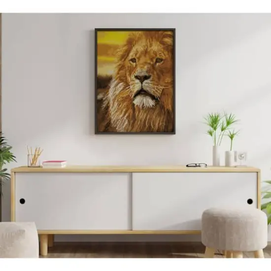 Diamond Dotz&reg; Intermediate Lord of the Serengeti Pre-Framed Diamond Painting Kit {5}