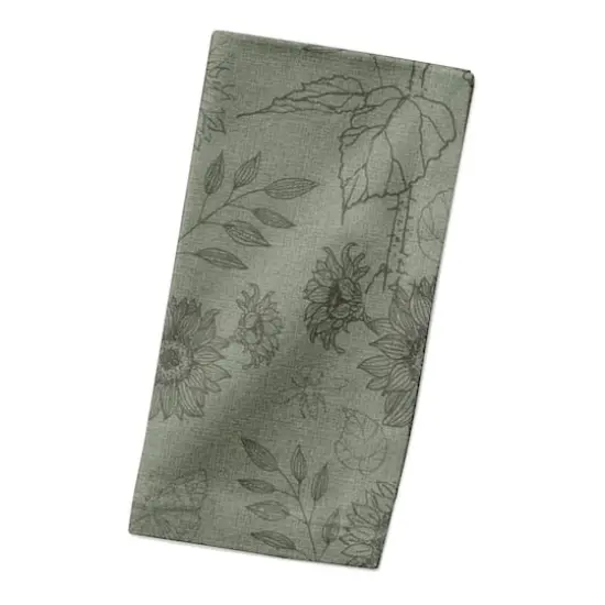 Sunflower Icons Cotton Twill Napkin Green {3}