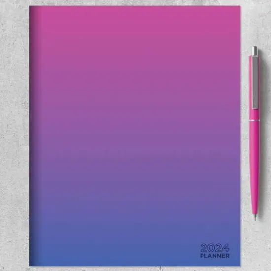 TF Publishing Medium 2024 Pink & Periwinkle Monthly Planner {5}