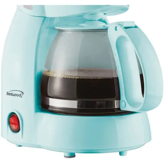 Brentwood 4-Cup Blue Coffee Maker {4}