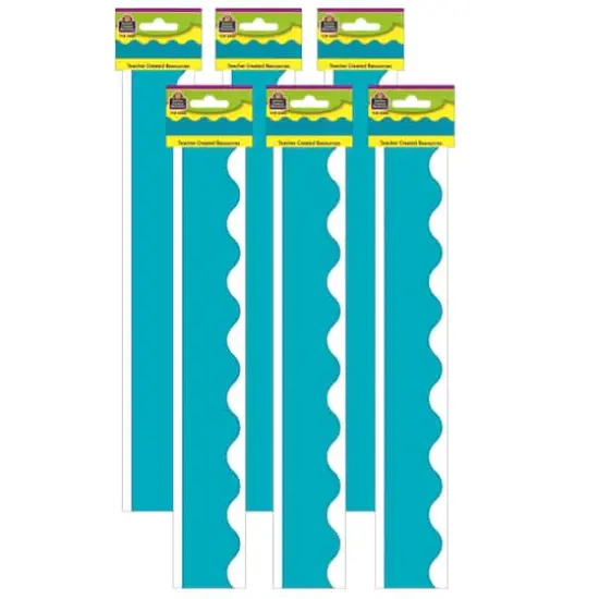 Teacher Created Resources&reg; Teal Solid Scalloped Border Trim, 210ft. {1}