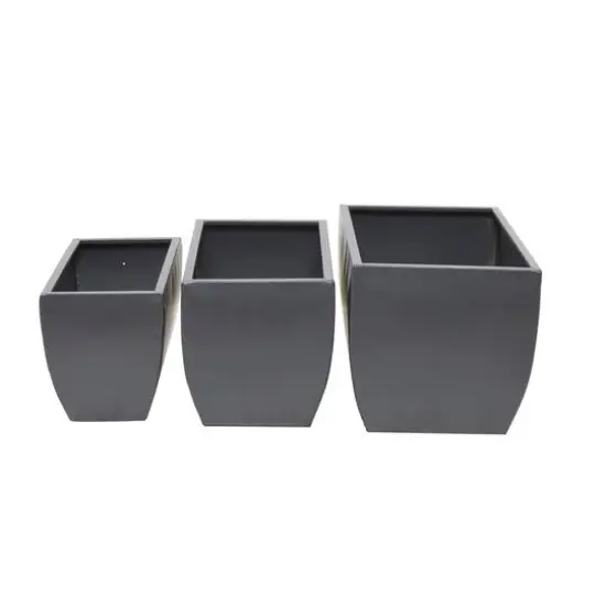 Grey Modern Planter, Set of 3" 20", 18", 16" {8}