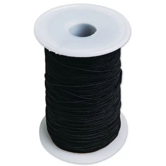 S&S&reg; Worldwide 1.1mm Black Heavy Elastic Cord {1}