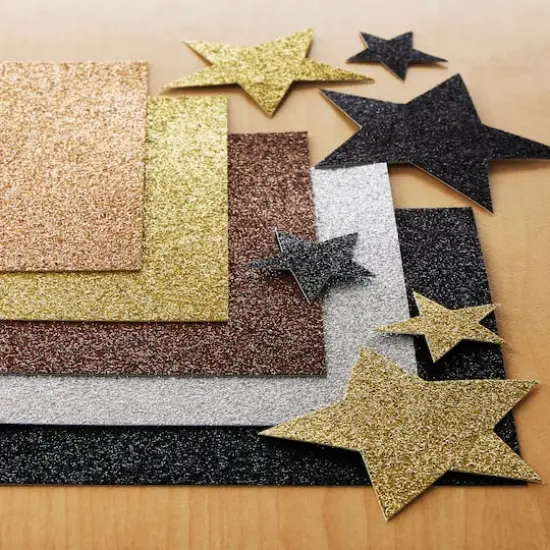 Metallic Glitter Cardstock Paper Pad by Recollections&trade;, 4.5" x 7" {3}